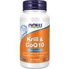 NOW Foods Krill & CoQ10 - 60 Softgels