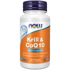 NOW Foods Krill & CoQ10 - 60 Softgels