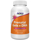 NOW Foods Prenatal Gels + DHA - 180 Softgels