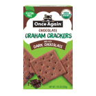 Once Again Dark Chocolate Graham Crackers - Front view