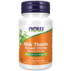 NOW Foods Milk Thistle Extract 150 mg Silymarin (120 mg) - 60 Veg Capsules