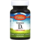 Carlson Vitamin D3, 2,000 IU, 120 Softgels