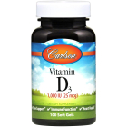 Carlson Vitamin D3 1,000 IU, 100 Softgels