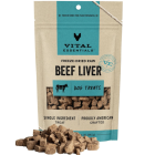 Vital Essentials Freeze-Dried Beef Liver Dog Treats - Front view