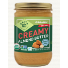 Cadia Organic Unsalted Creamy Almond Butter, 16 oz.
