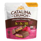Catalina Crunch Dark Chocolate Cookie Bar with Raspberry Flavor, 4 Bars