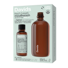 Davids Fresh Breath Mouthwash Refill Kit Natural Fresh Mint - Front view