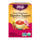 Yogi Tea Digestive Support Sweet Strawberry Caffeine Free, 16 Tea Bags