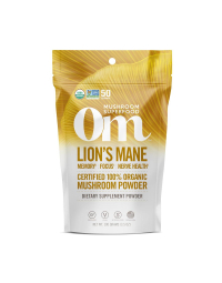 Om Lion's Mane Mushroom Powder - Front view