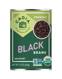 Cadia Organic Black Beans, 15 oz.