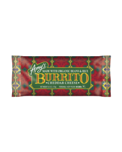 Amy's Cheddar Cheese, Bean & Rice Burrito