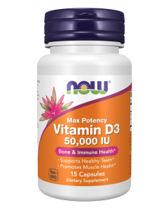 NOW Foods Vitamin D3 50,000 IU - 15 Capsules