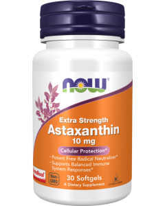 NOW Foods Astaxanthin, Extra Strength 10 mg - 30 Softgels