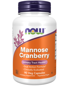 NOW Foods Mannose Cranberry - 90 Veg Capsules