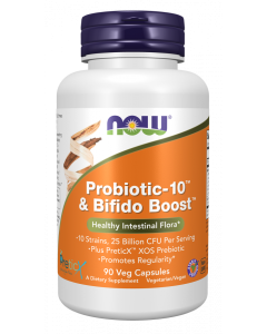 NOW Foods Probiotic-10™ & Bifido Boost™ - 90 Veg Capsules