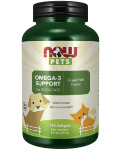 NOW Foods Omega-3 Support - 180 Softgels for Pets
