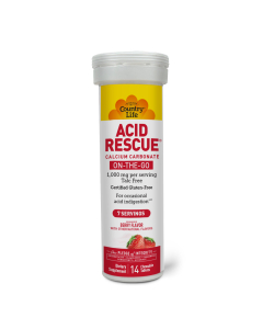 Country Life Acid Rescue Calcium Carbonate Berry Flavored - Front view