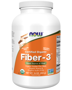 NOW Foods Fiber-3, Organic - 16 oz.