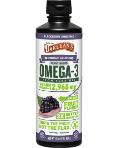 Barlean's Seriously Delicious Omega-3 Flax Blackberry Smoothie,16 fl. oz.