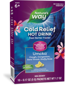 Nature's Way Umcka ColdCare Soothing Hot Drink Lemon Flavor, 10 Count