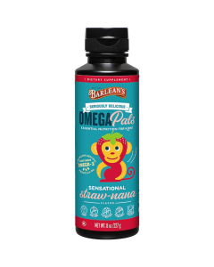 Barlean's Omega Pals Sensational Straw-nana Flax Oil, 8 oz.