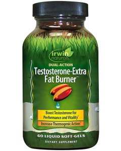 Irwin Naturals Testosterone-Extra Fat Burner, 60 Softgels