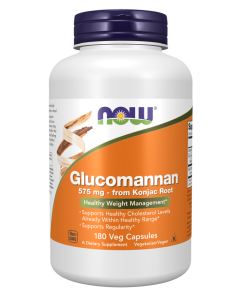 NOW Foods Glucomannan 575 mg - 180 Veg Capsules