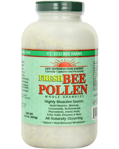 YS BEE Farms Fresh Raw Bee Pollen Granules, 16 OZ 