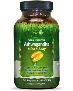 Irwin Naturals Extra Strength Ashwagandha Mind & Body, 60 Softgels