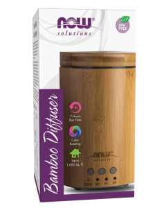 NOW Foods Ultrasonic Real Bamboo Essential Oil Diffuser