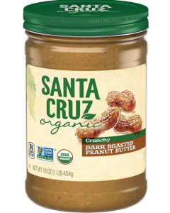 Santa Cruz Crunchy Peanut Butter, 16 oz.