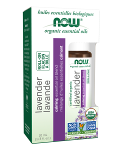 NOW Foods Lavender Essential Oil Blend, Organic Roll-On - 10 mL