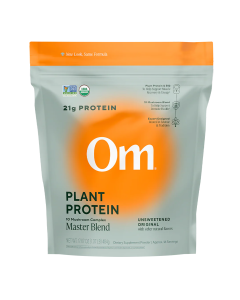 Om Mushroom Master Blend Plant Protein Unsweetened Original - Front view