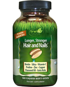 Irwin Naturals Healthy Skin & Hair Plus Nails, 60 Softgels