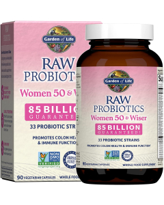 Garden of Life RAW Probiotics for Women 50 & Wiser, 90 Capsules