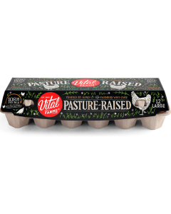 Vital Farms Organic Pasture-Raised Grade A Large Eggs - Front view