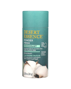 Desert Essence Plastic-Free Powder Fresh Deodorant, 2.25 oz.