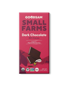 GoodSam 80% Dark Chocolate Bar - Front view