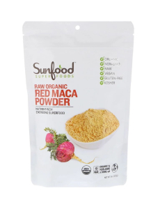 Sunfood Raw Organic Red Maca Powder, 8 oz.