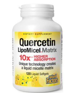 Natural Factors Quercetin LipoMicele Matrix, 60 Softgels