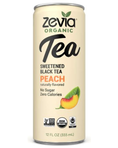 Zevia Sweetened Black Tea Peach - Main