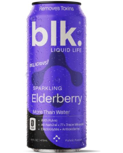 Blk Water Elderberry Can, 16.9 oz.