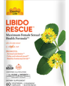 Country Life Libido Rescue™, 60 Veg Capsules