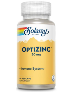 Solaray OptiZinc, 30mg, 60 Vegetarian Capsules