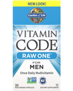 Garden of Life Vitamin Code Raw One for Men, 30 capsules