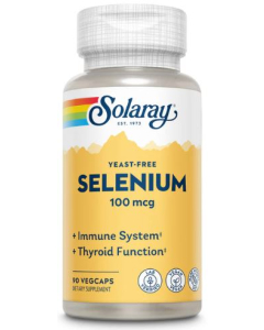 Solaray Selenium, 100 MCG, 90 Vegetarian Capsules