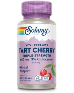 Solaray Triple Strength Tart Cherry Fruit Extract, 90 Veg Caps