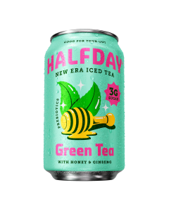 Halfday Iced Tea Prebiotic Green Tea - Front view