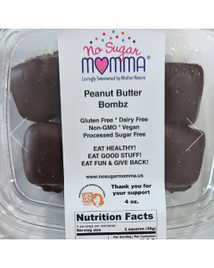 No Sugar Momma Peanut Butter Bombz, 4 oz.