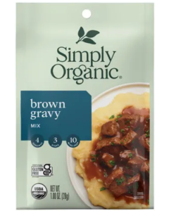 Simply Organic Brown Gravy Seasoning Mix, 1 oz.